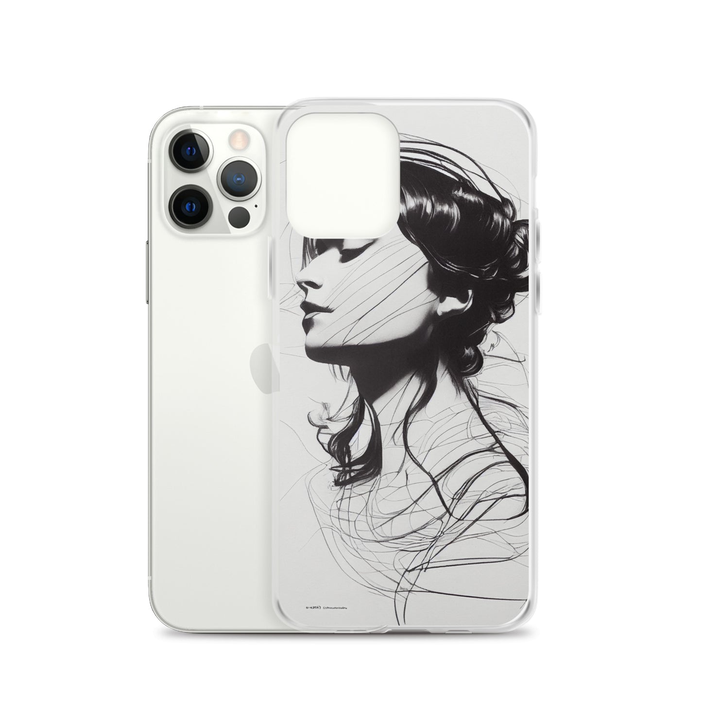 iPhone Case - Line Drawing of Woman's Profile