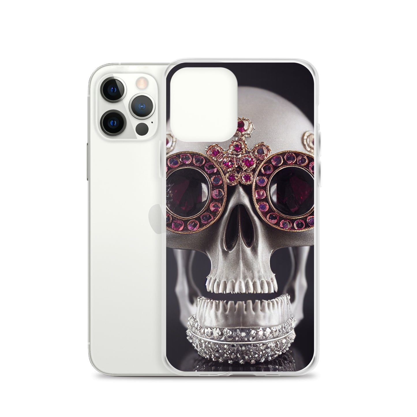 iPhone Case - Ornate Ruby Eyed Skull