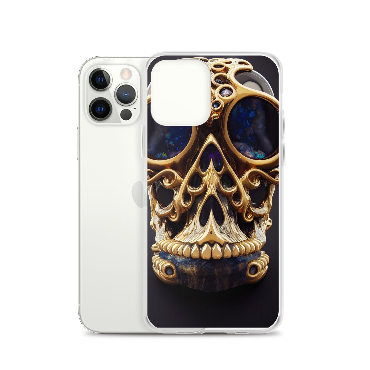 iPhone Case - Agate and Golden Skull