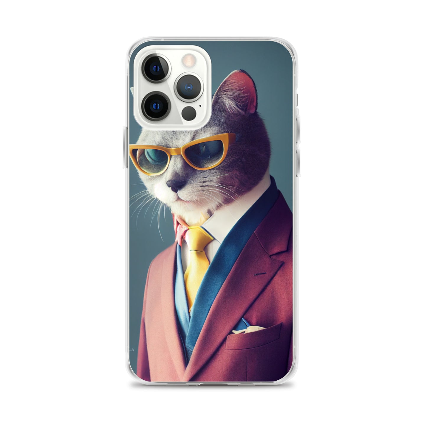 iPhone Case - Slick Business Cat in Yellow Tie