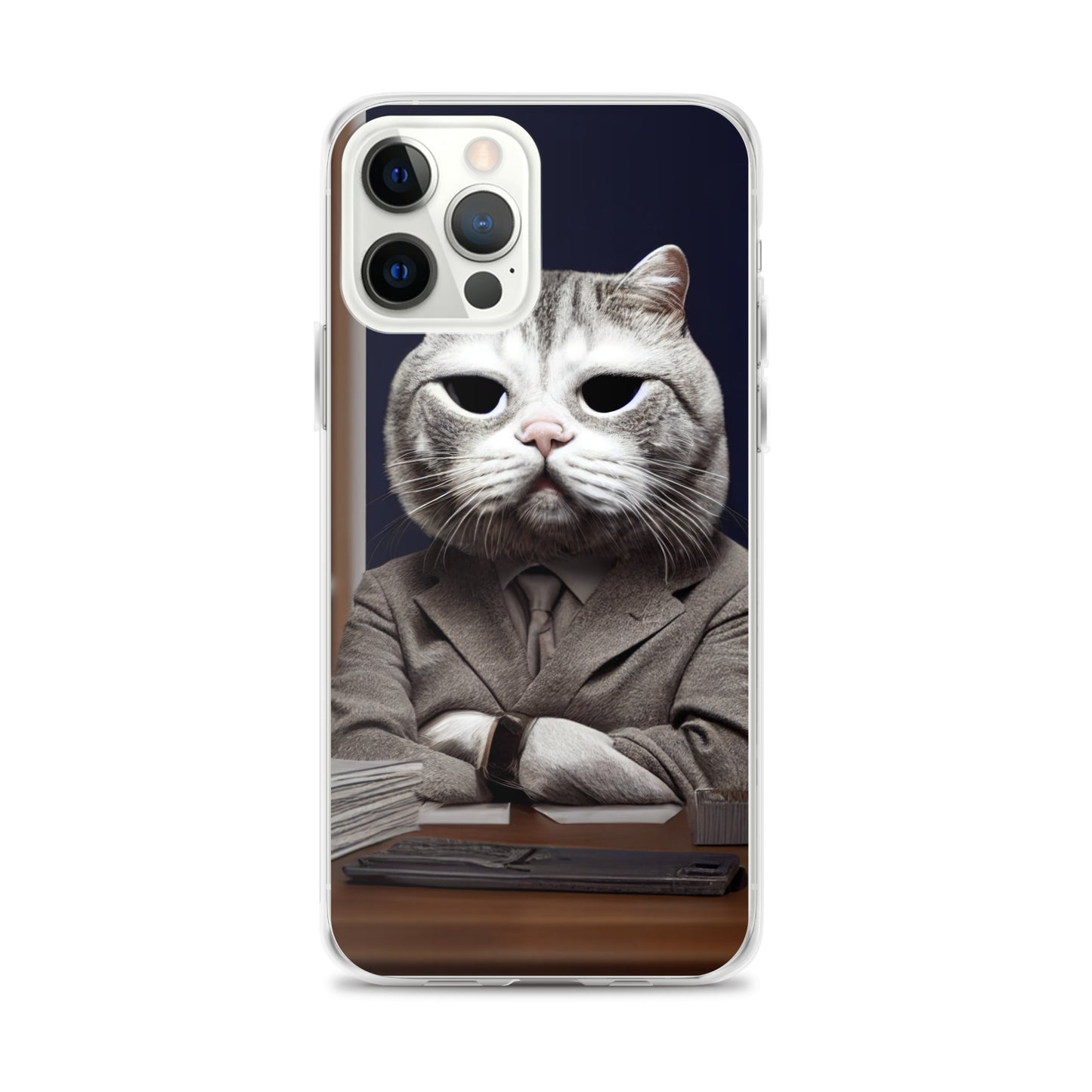 iPhone Case - Disappointed Business Cat Boss