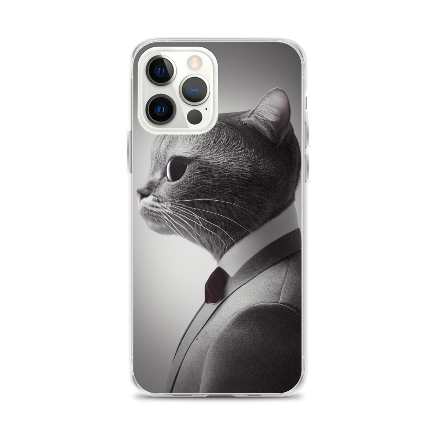 iPhone Case - Business Cat Boss in Gray