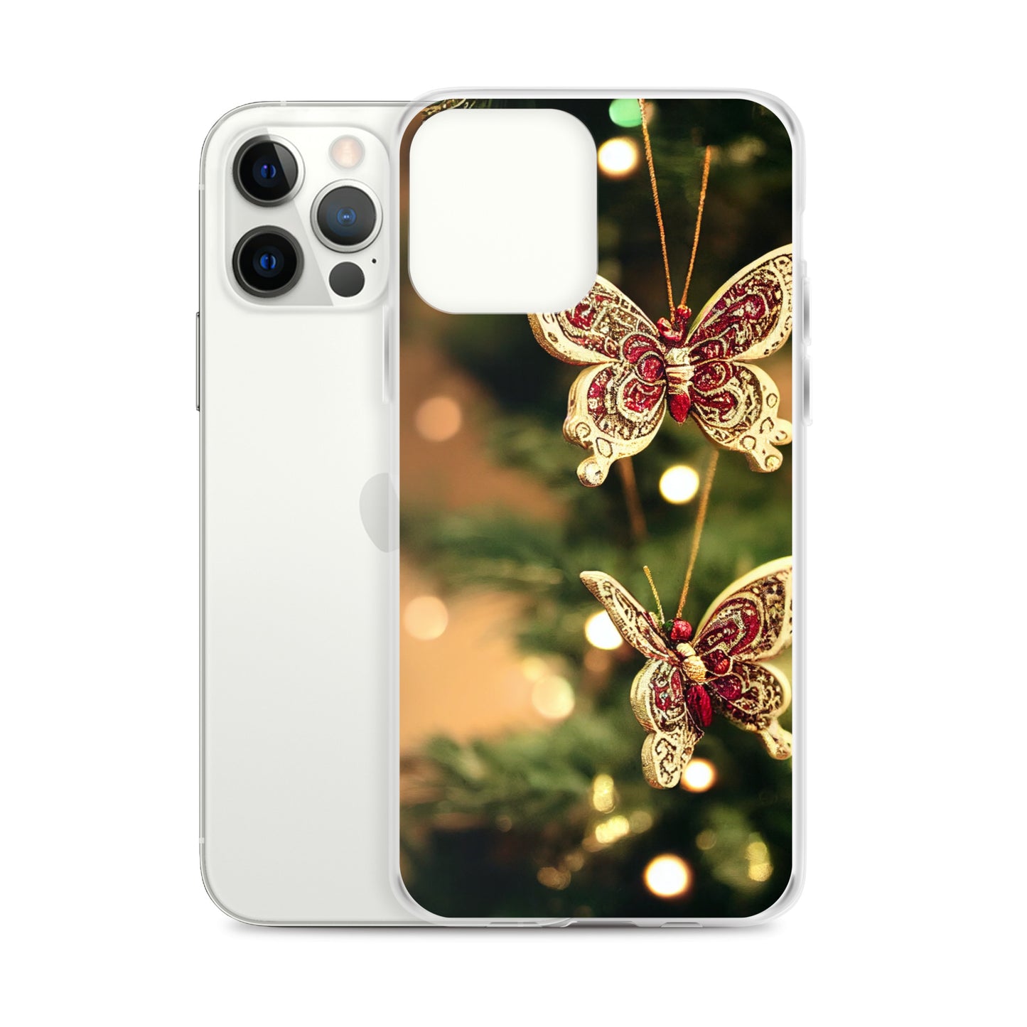 iPhone Case - Butterfly Christmas Ornaments