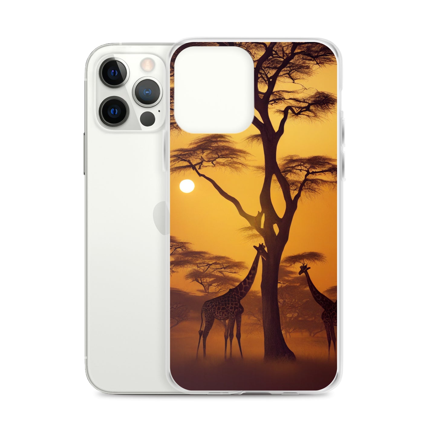 iPhone Case - African Vista - Giraffes Under Acacia Tree