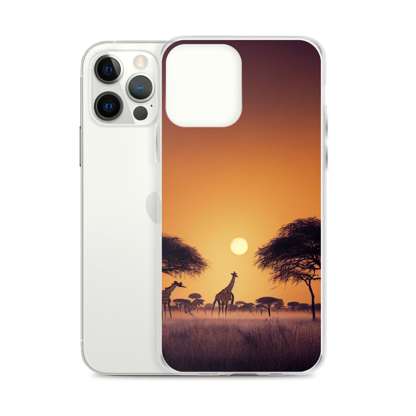 iPhone Case - African Vista - Giraffes Under Acacia Tree