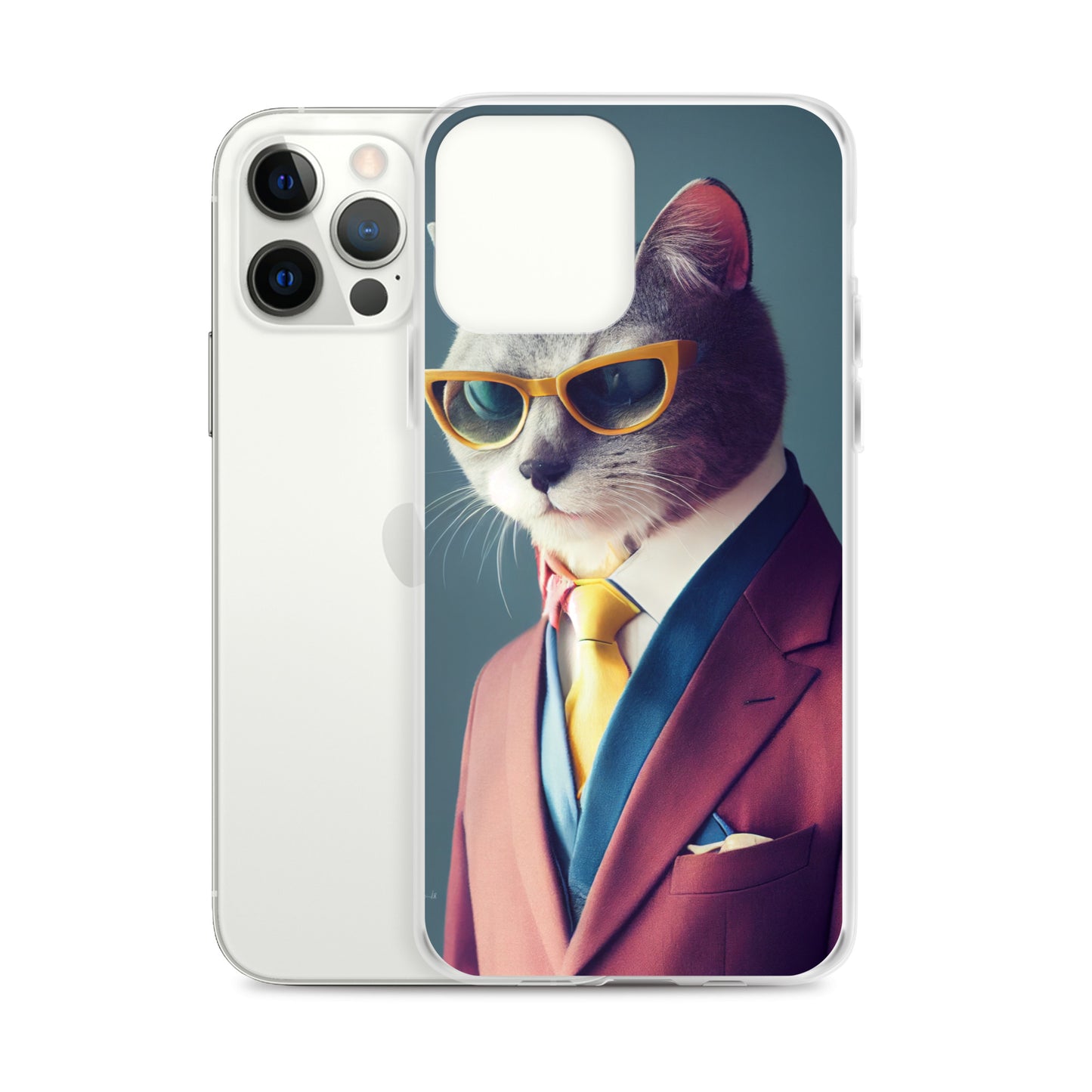 iPhone Case - Slick Business Cat in Yellow Tie