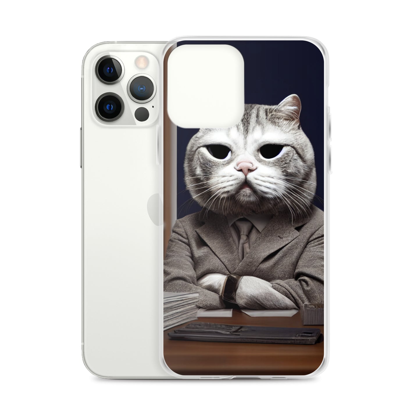 iPhone Case - Disappointed Business Cat Boss