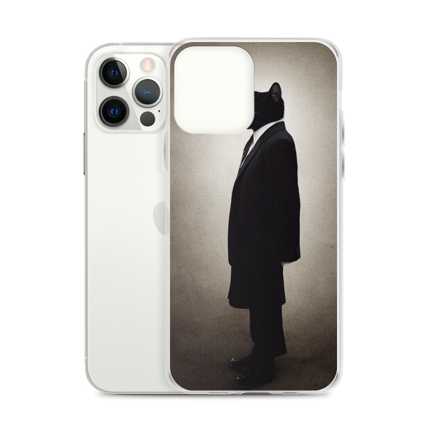 iPhone Case - Side Profile of Business Cat Boss