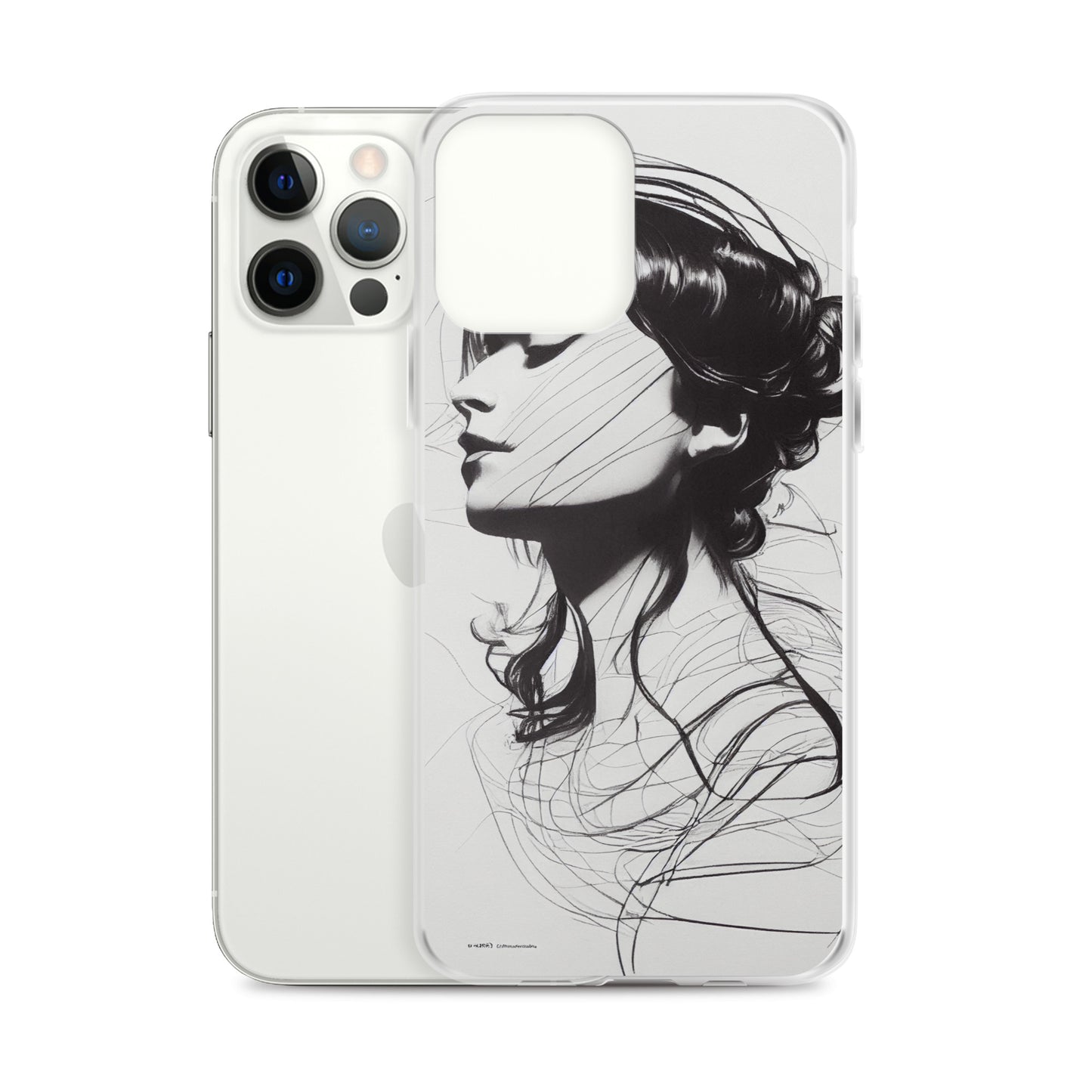 iPhone Case - Line Drawing of Woman's Profile