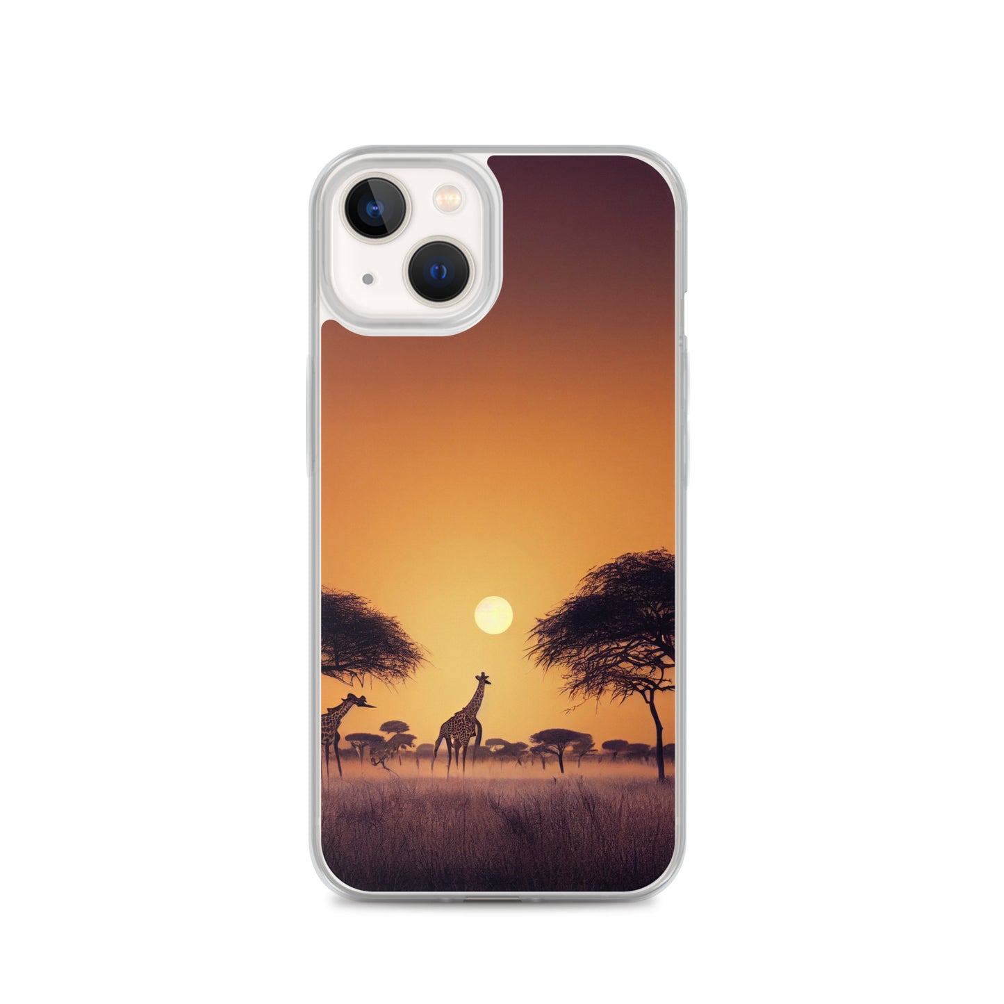 iPhone Case - African Vista - Giraffes Under Acacia Tree