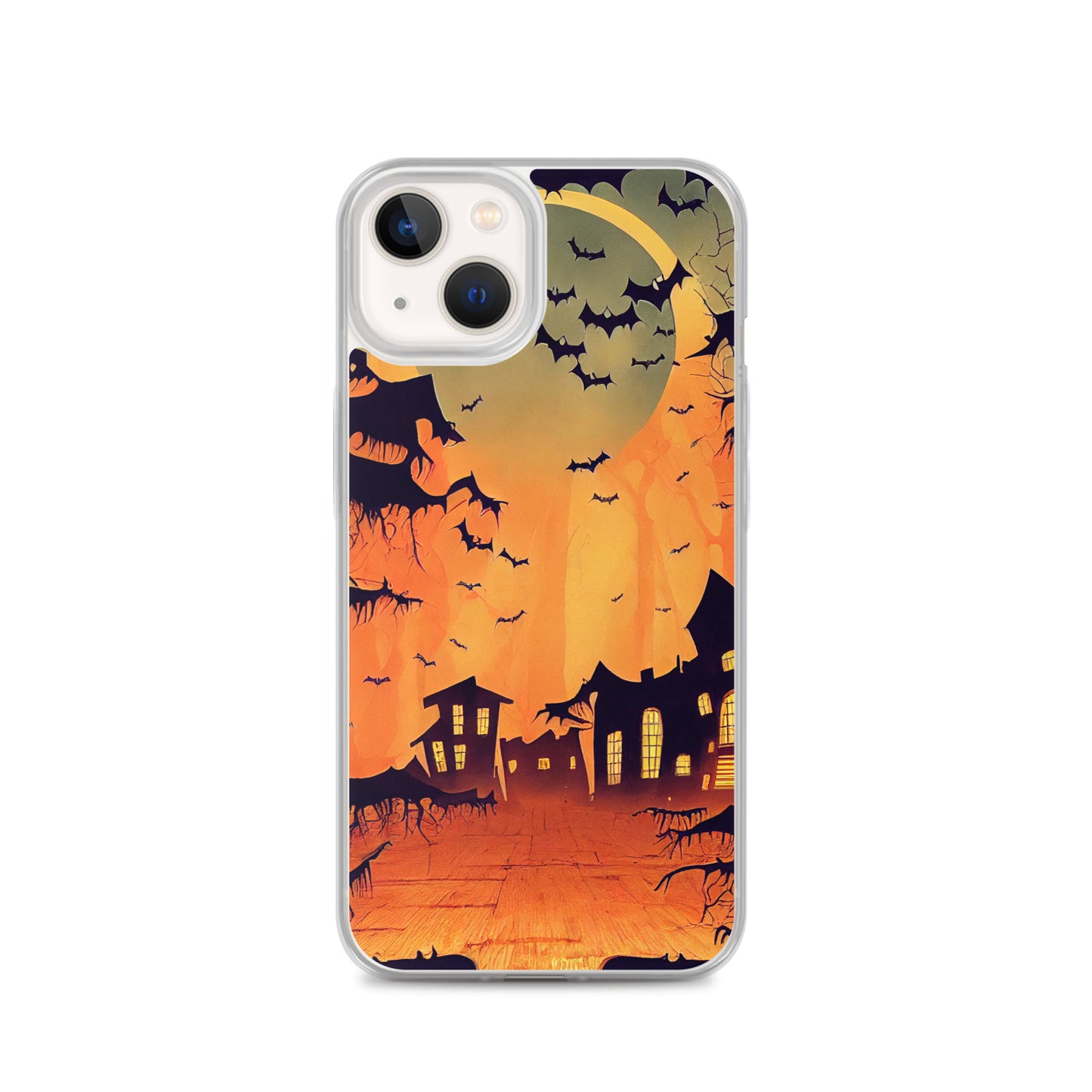 iPhone Case - Orange Halloween Moon