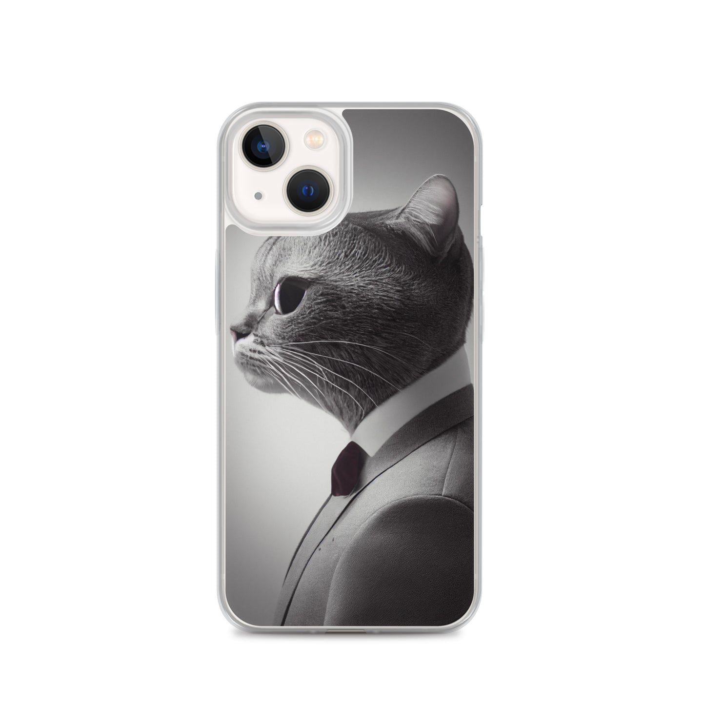 iPhone Case - Business Cat Boss in Gray