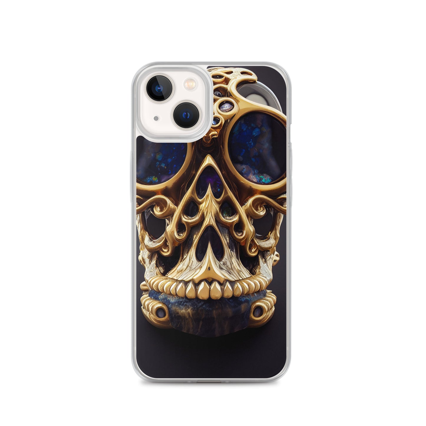 iPhone Case - Agate and Golden Skull