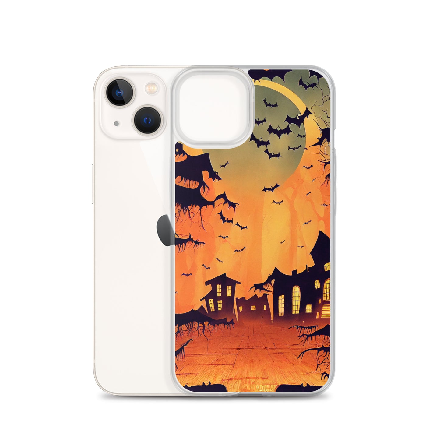 iPhone Case - Orange Halloween Moon