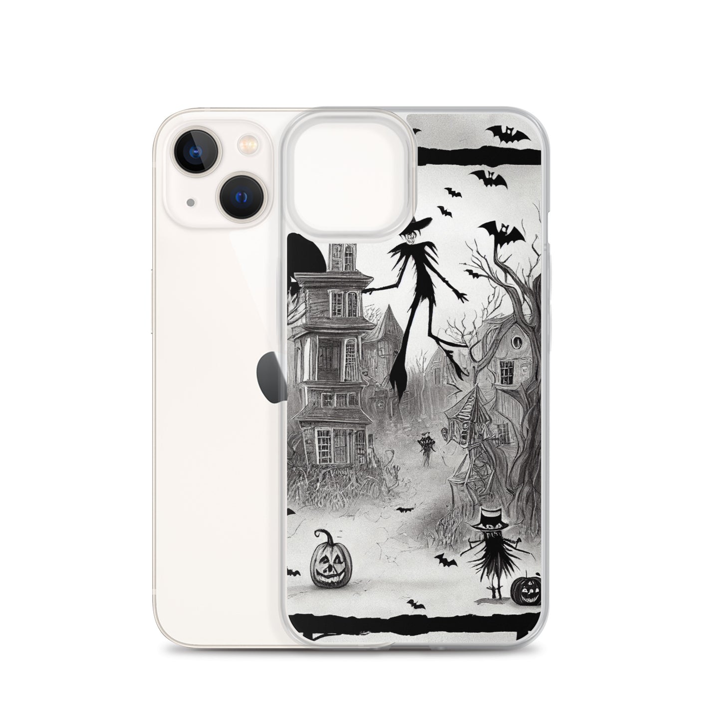 iPhone Case - Halloween is Here in Black and White