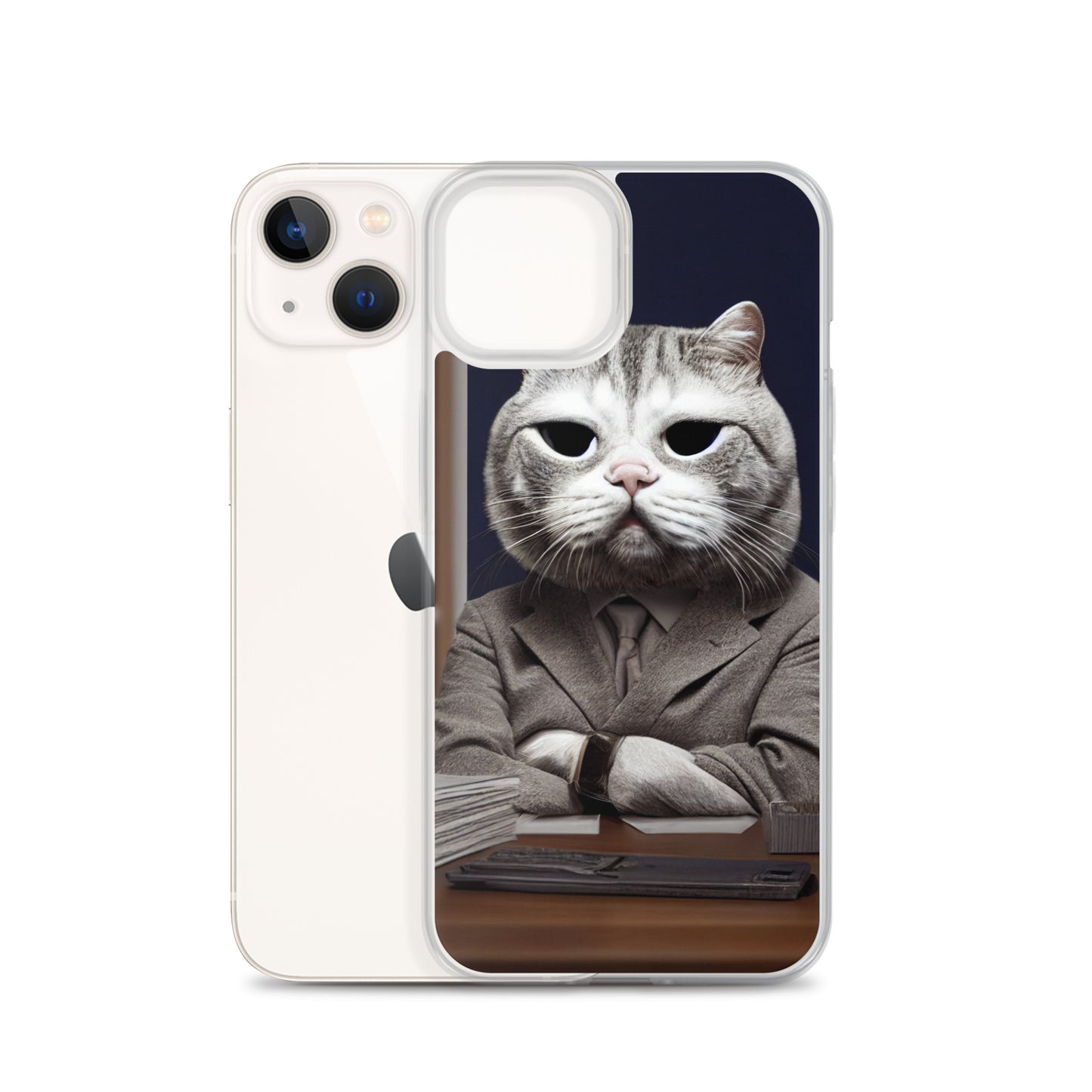 iPhone Case - Disappointed Business Cat Boss