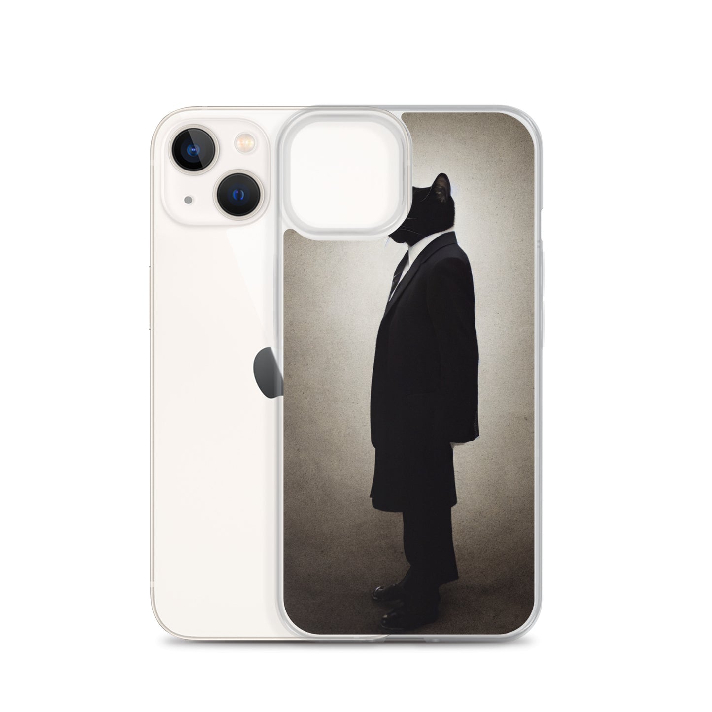 iPhone Case - Side Profile of Business Cat Boss