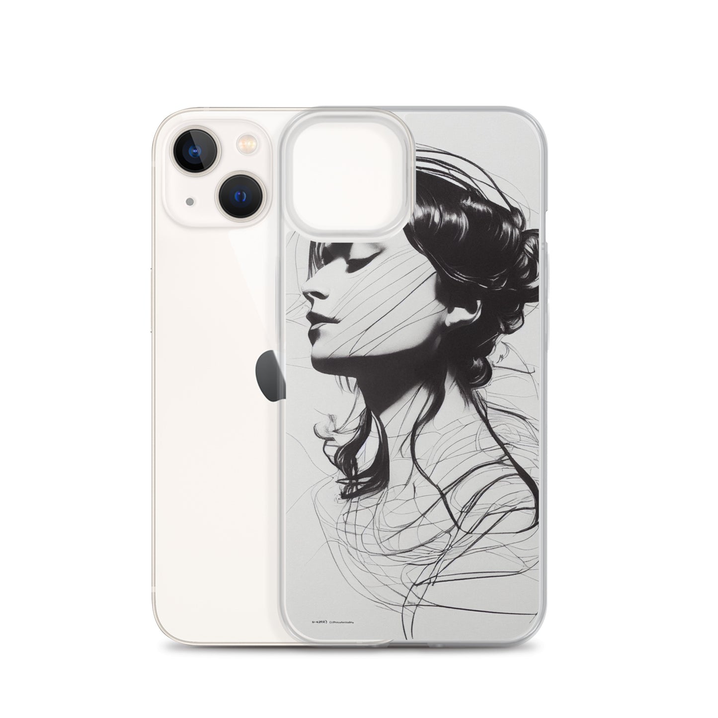 iPhone Case - Line Drawing of Woman's Profile