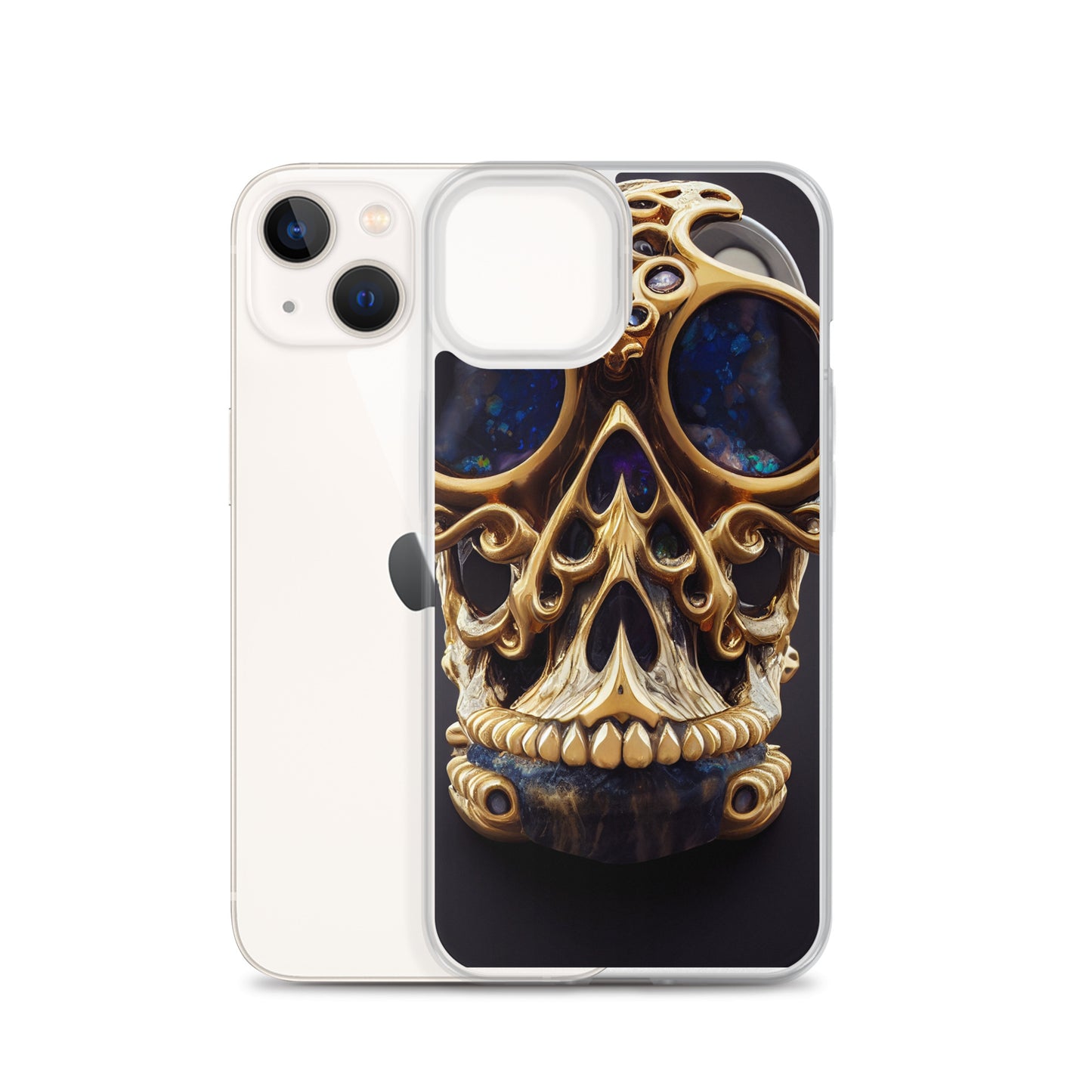 iPhone Case - Agate and Golden Skull