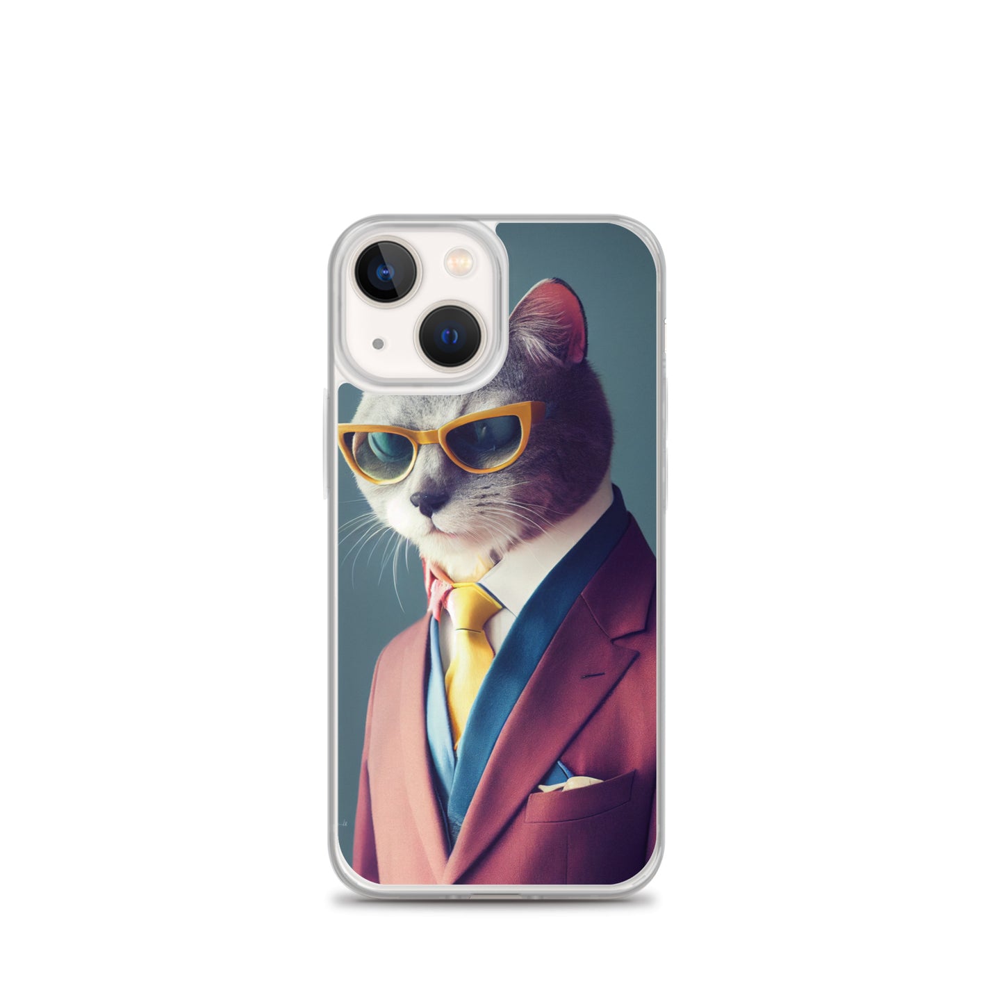 iPhone Case - Slick Business Cat in Yellow Tie