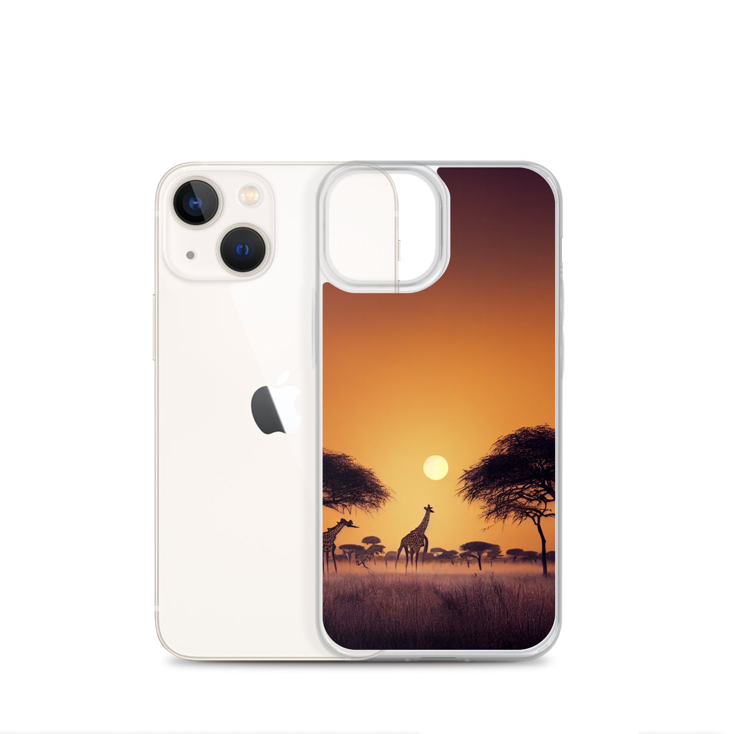 iPhone Case - African Vista - Giraffes Under Acacia Tree