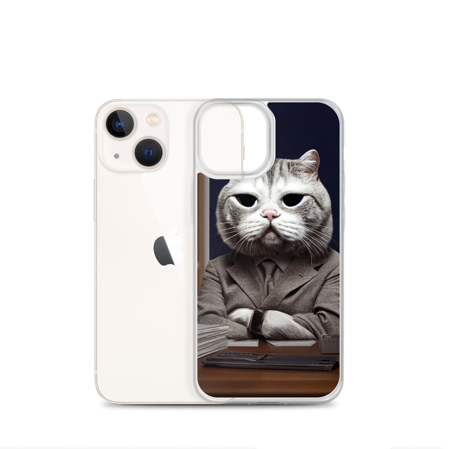 iPhone Case - Disappointed Business Cat Boss