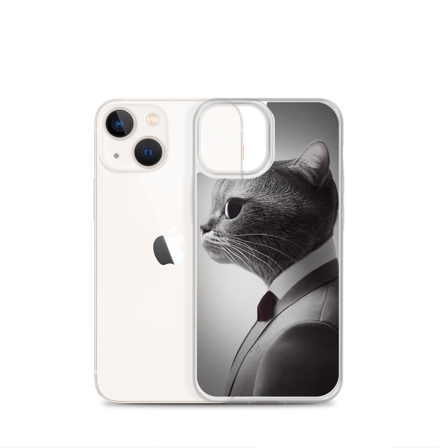 iPhone Case - Business Cat Boss in Gray