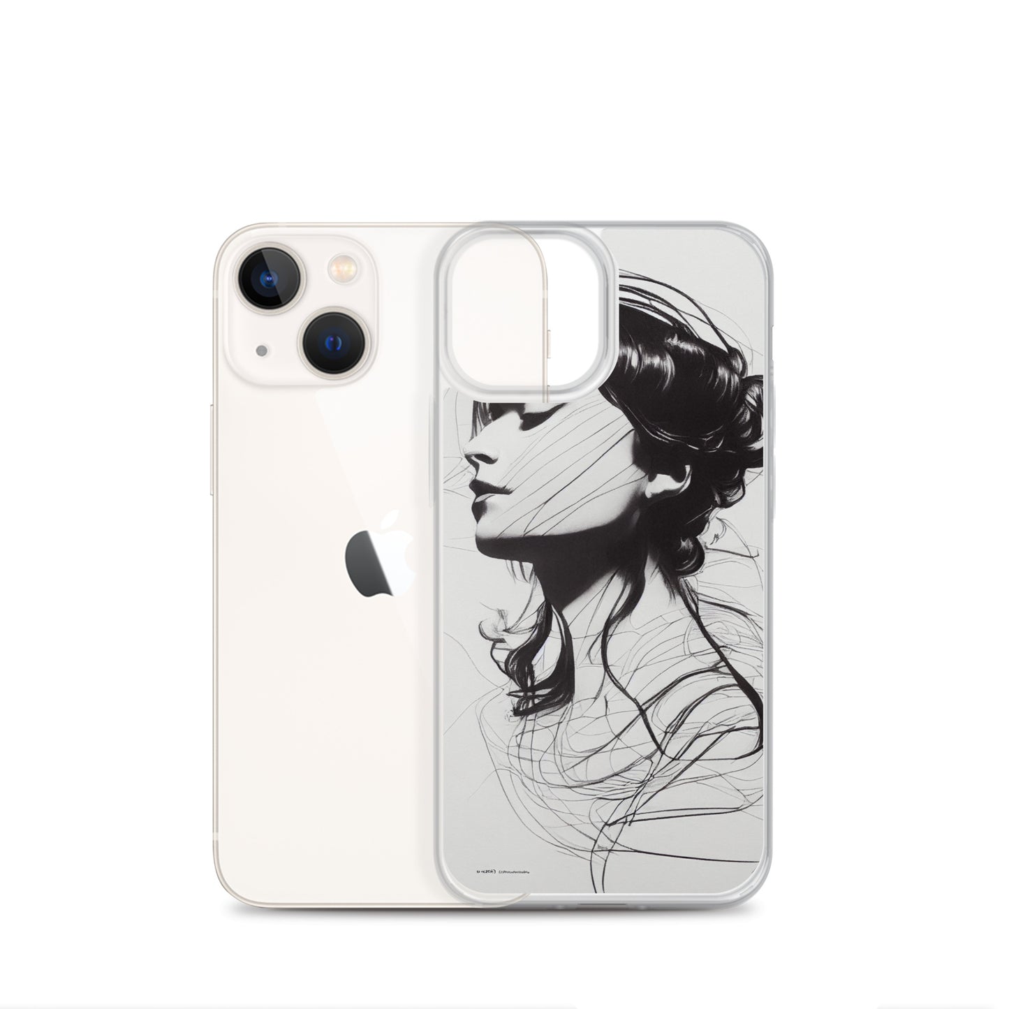 iPhone Case - Line Drawing of Woman's Profile