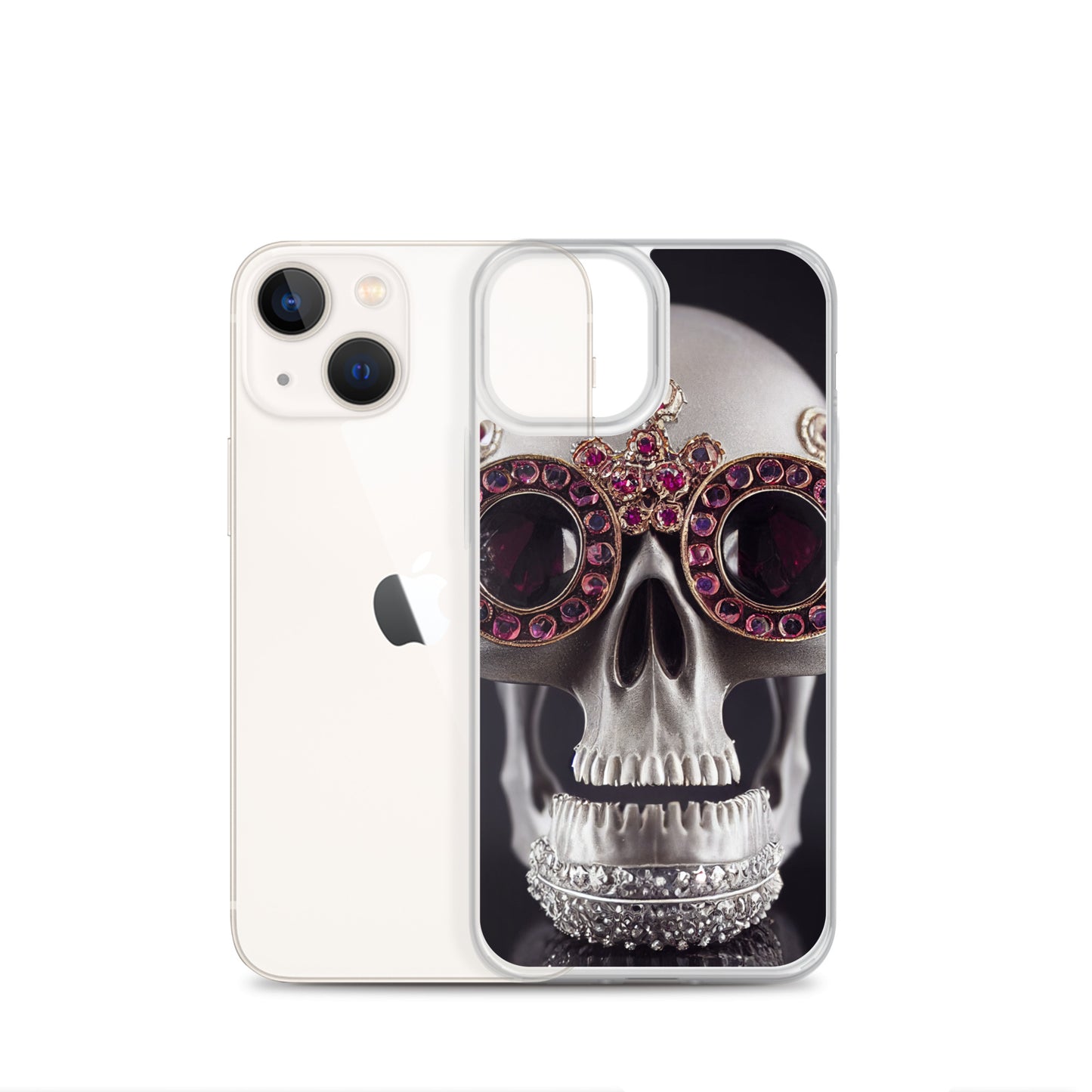 iPhone Case - Ornate Ruby Eyed Skull