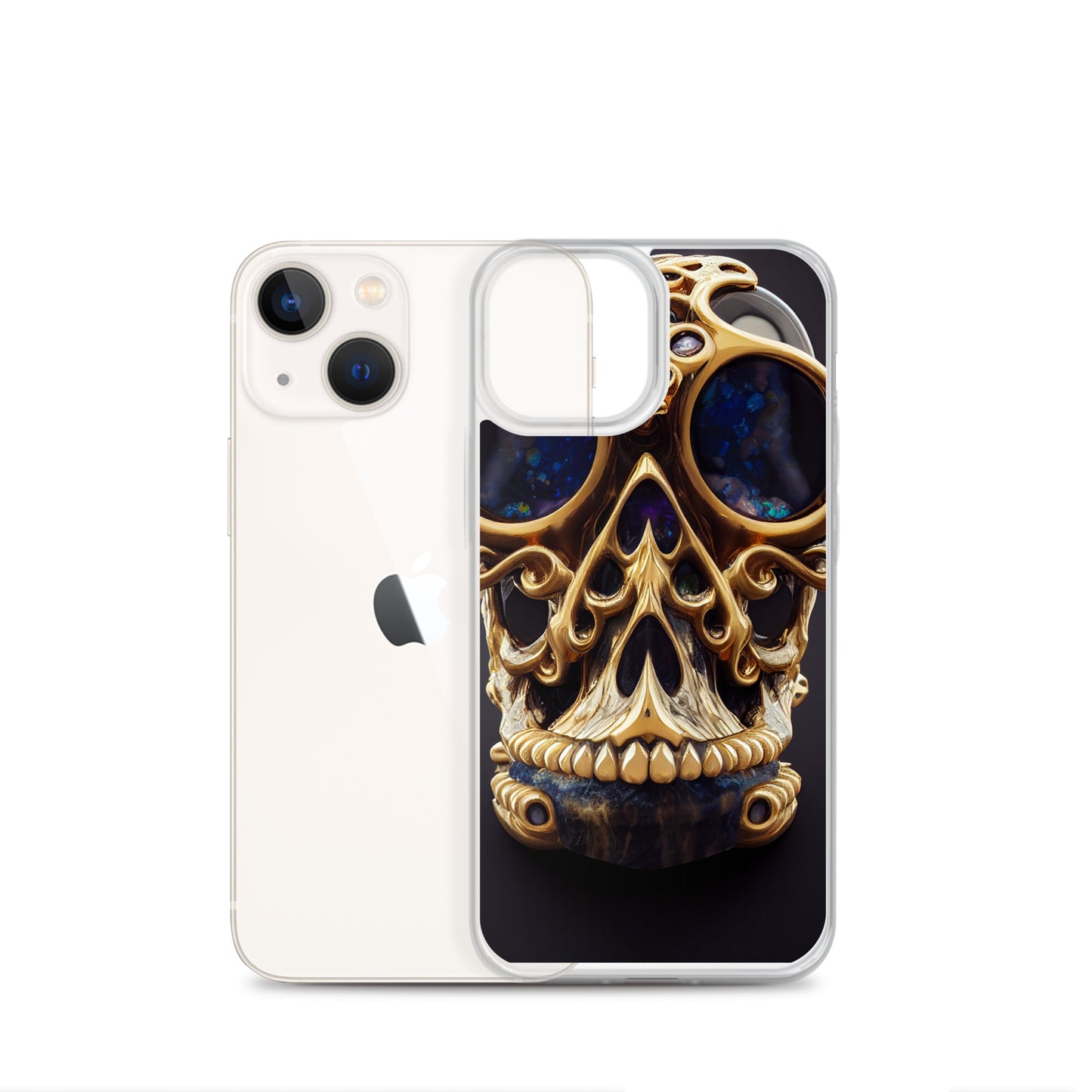 iPhone Case - Agate and Golden Skull