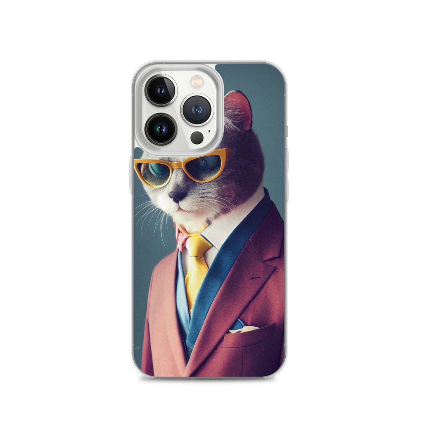 iPhone Case - Slick Business Cat in Yellow Tie