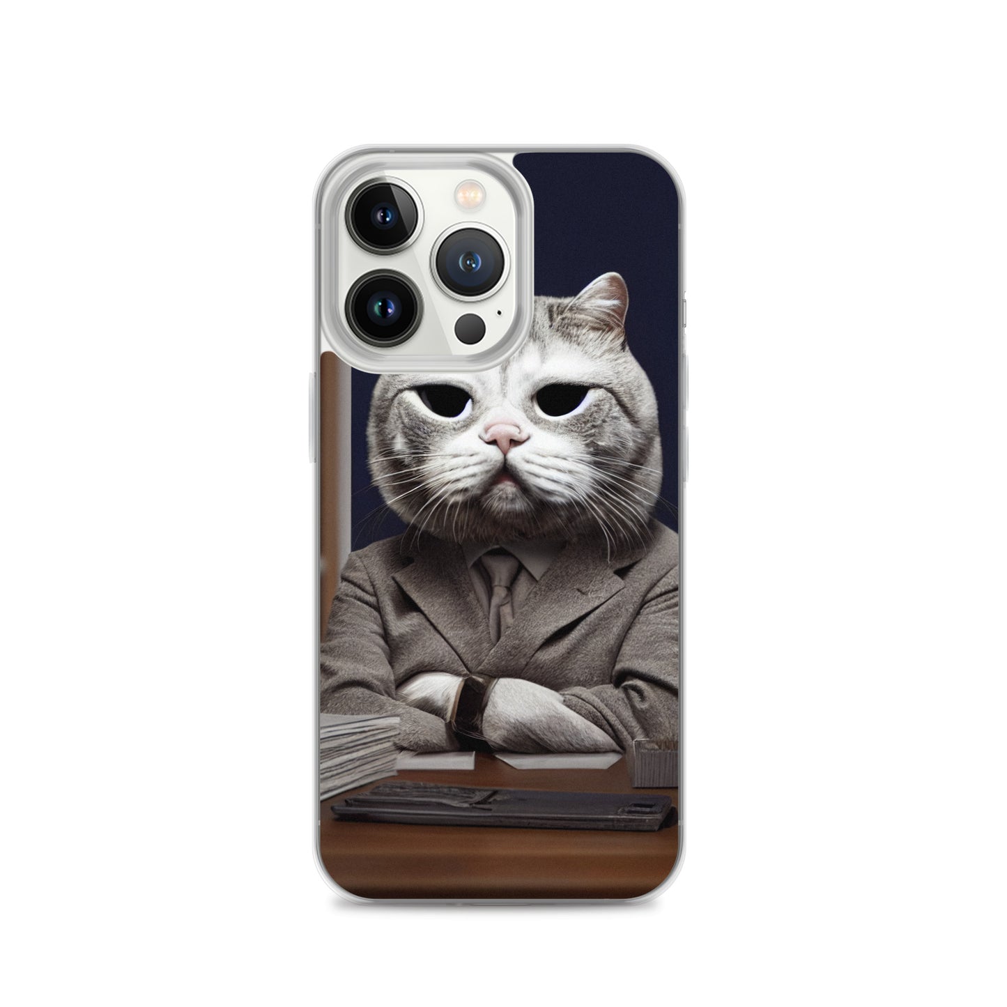 iPhone Case - Disappointed Business Cat Boss