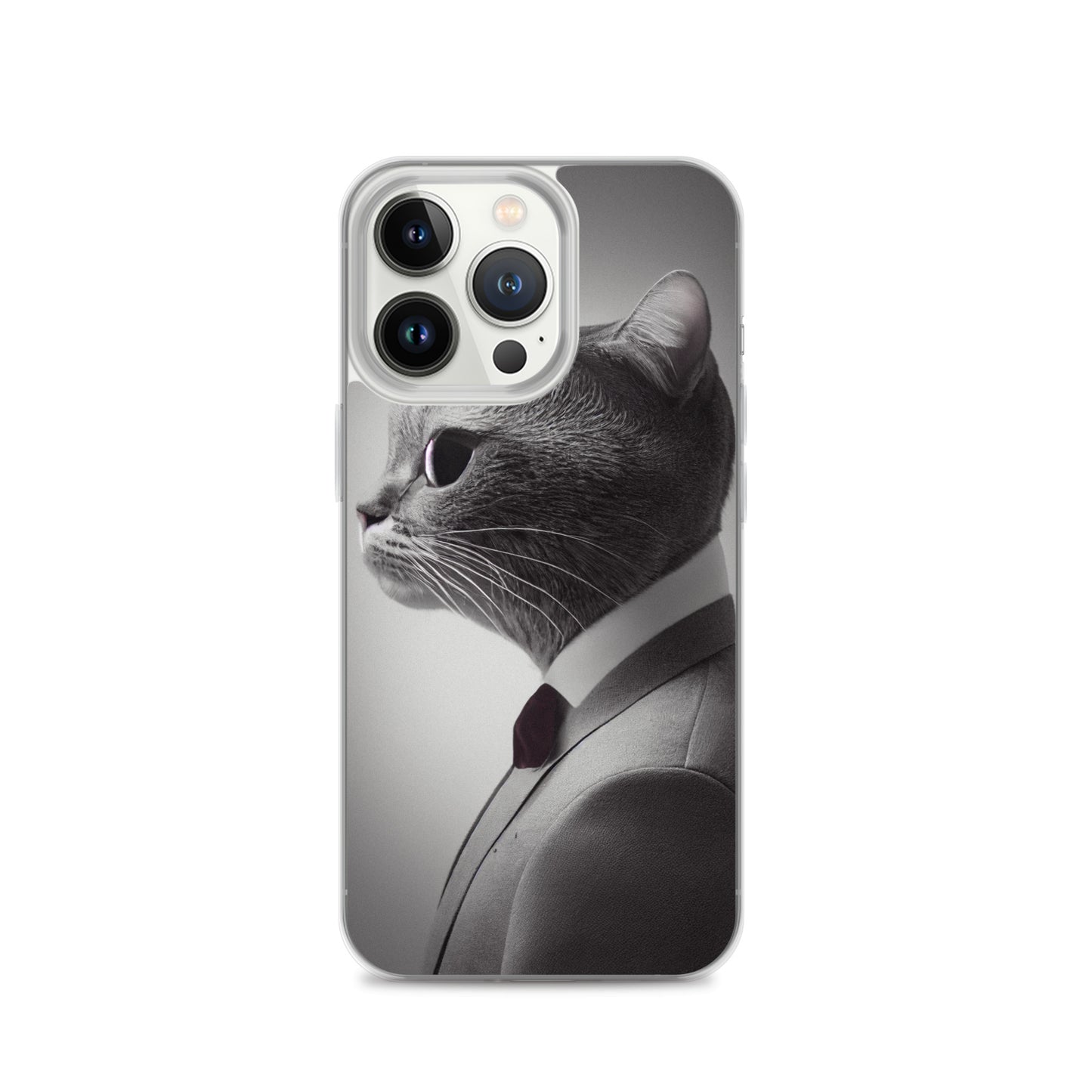 iPhone Case - Business Cat Boss in Gray