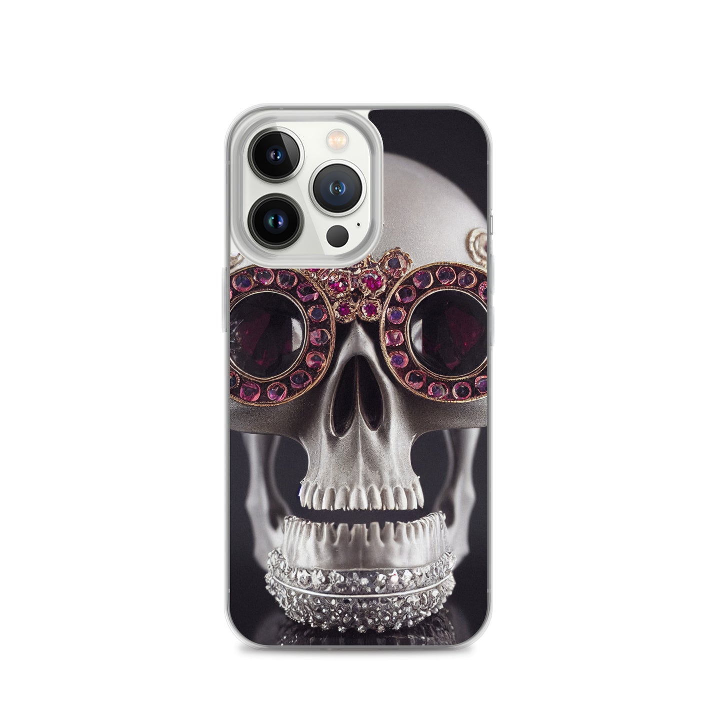 iPhone Case - Ornate Ruby Eyed Skull