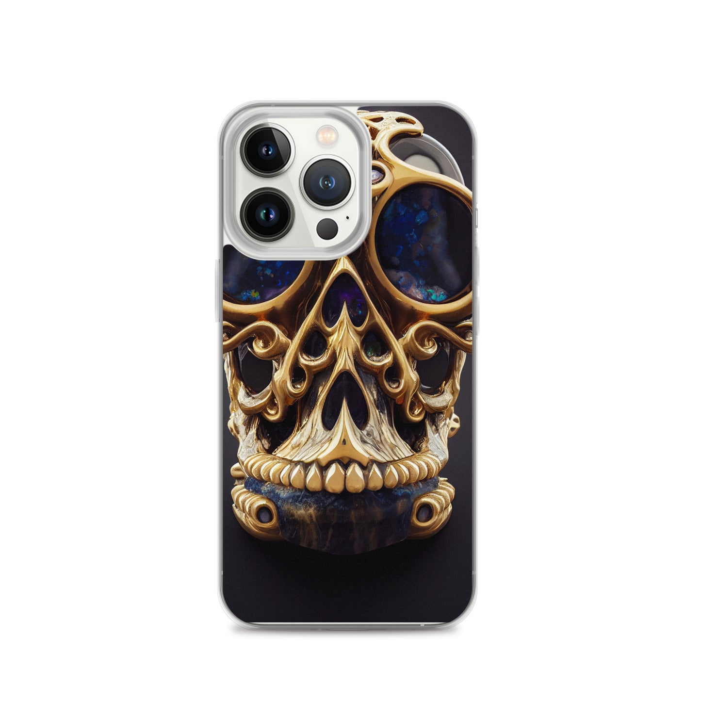 iPhone Case - Agate and Golden Skull