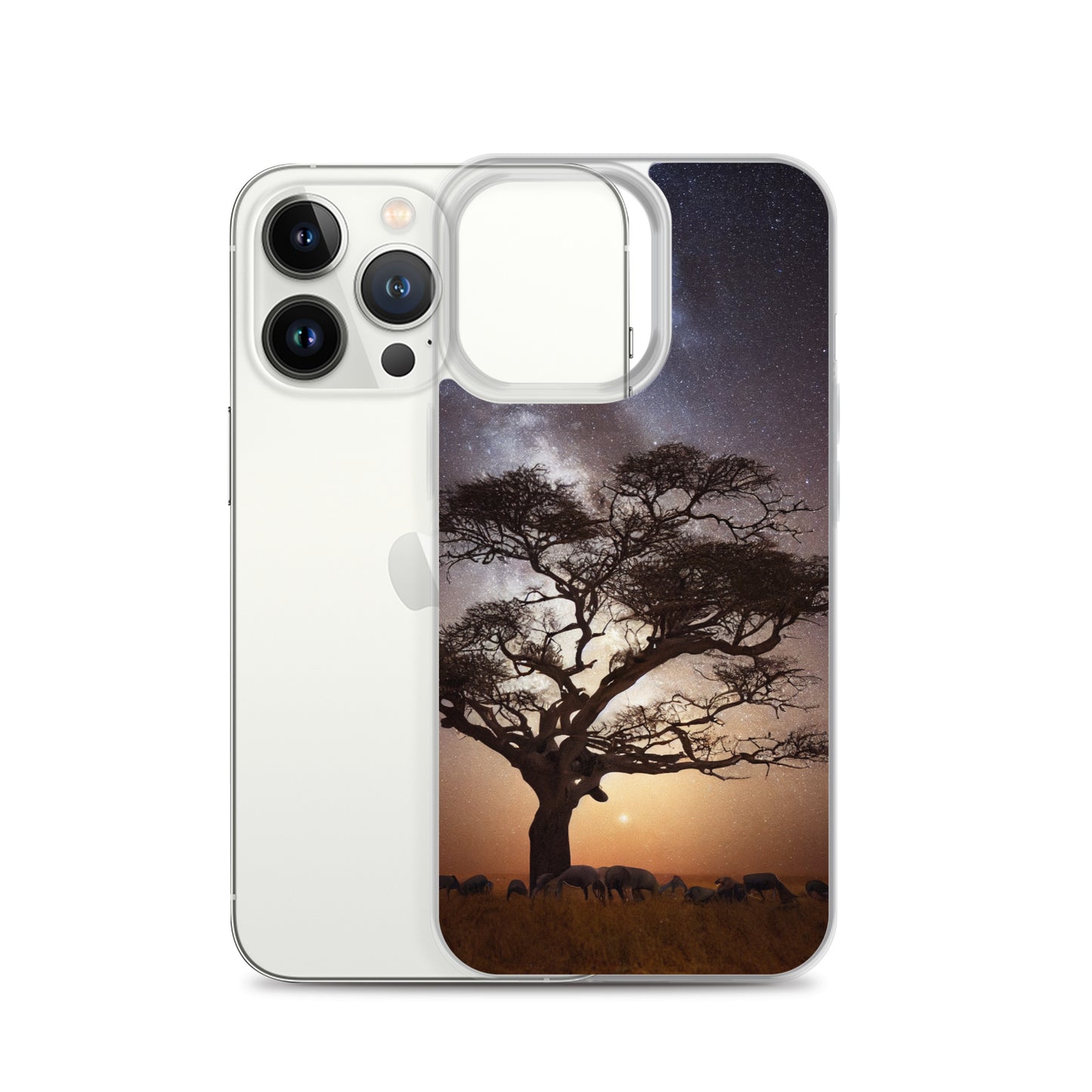 iPhone Case - African Vista - Acacia Under the Milky Way