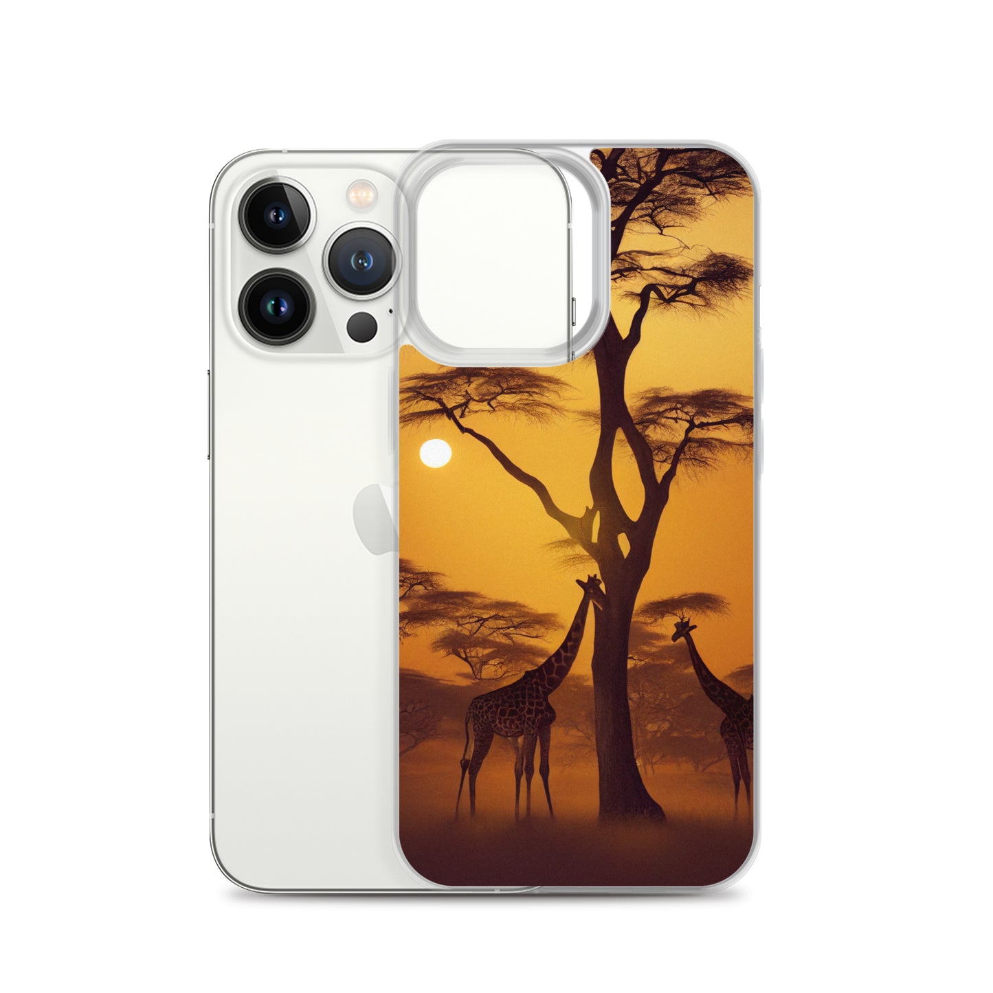 iPhone Case - African Vista - Giraffes Under Acacia Tree