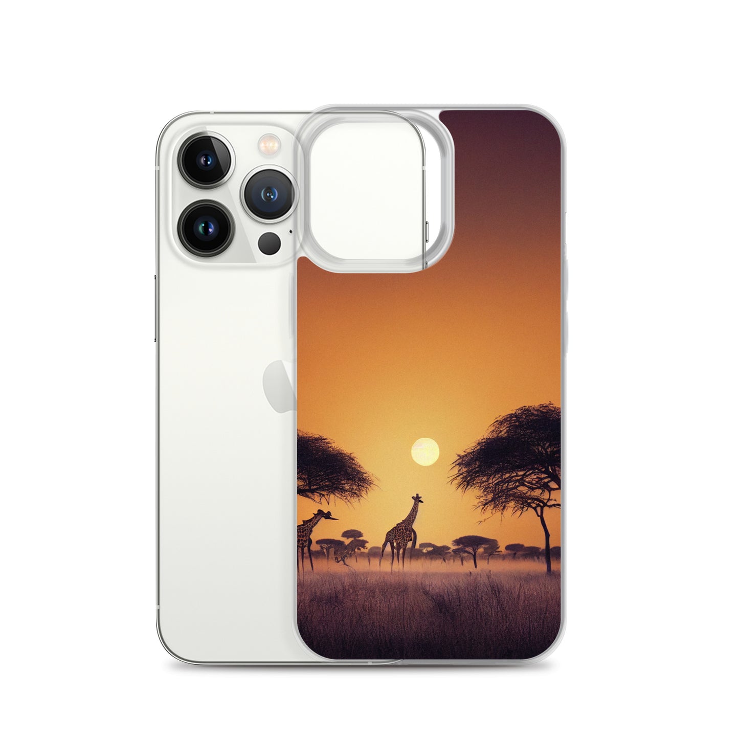 iPhone Case - African Vista - Giraffes Under Acacia Tree