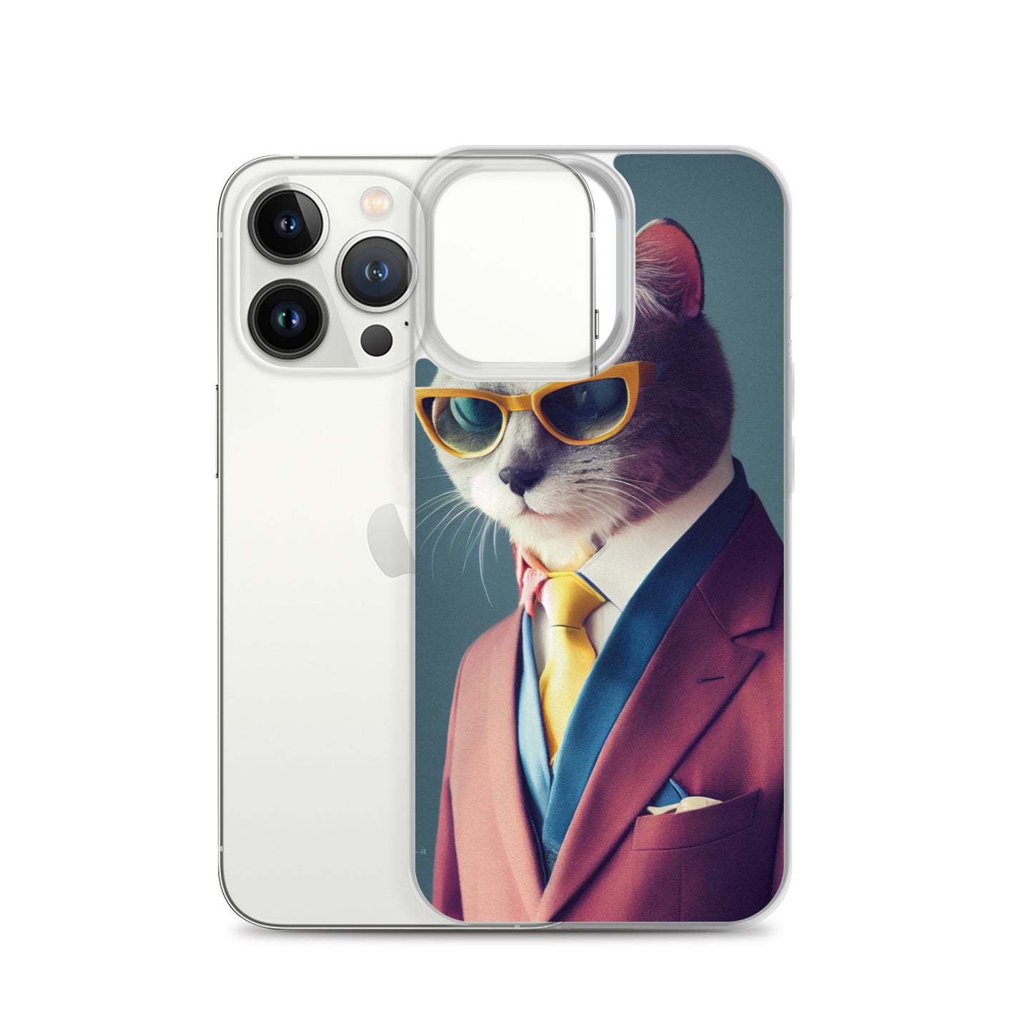 iPhone Case - Slick Business Cat in Yellow Tie