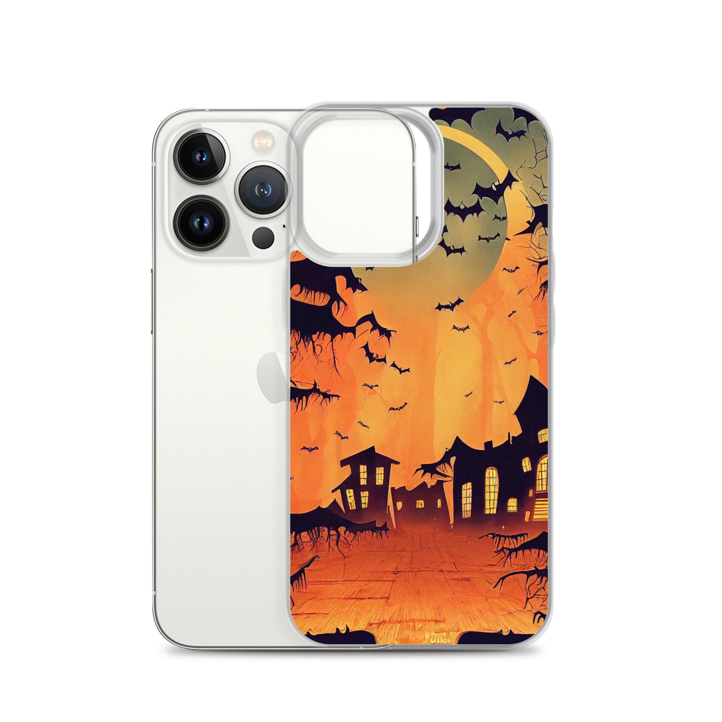 iPhone Case - Orange Halloween Moon