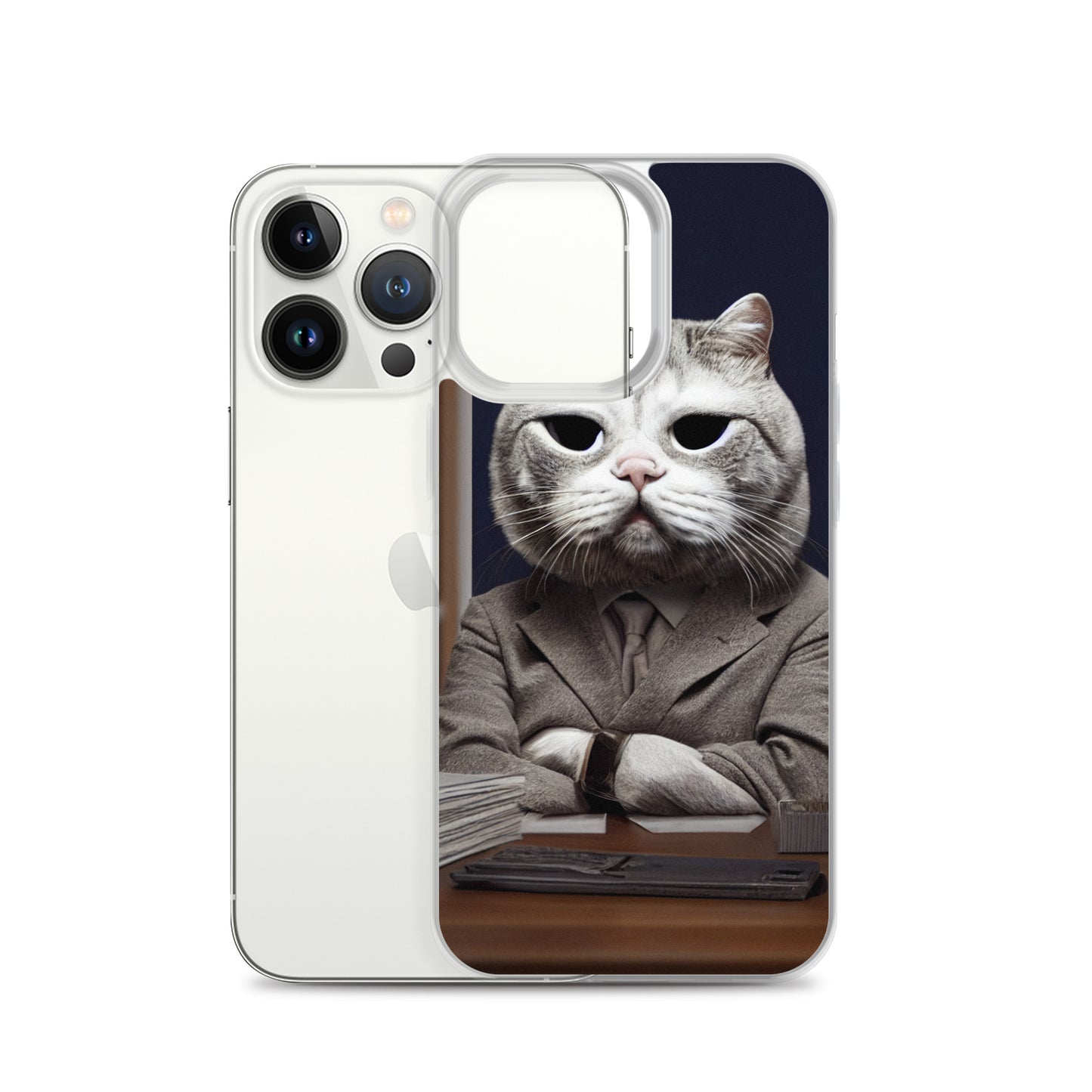 iPhone Case - Disappointed Business Cat Boss