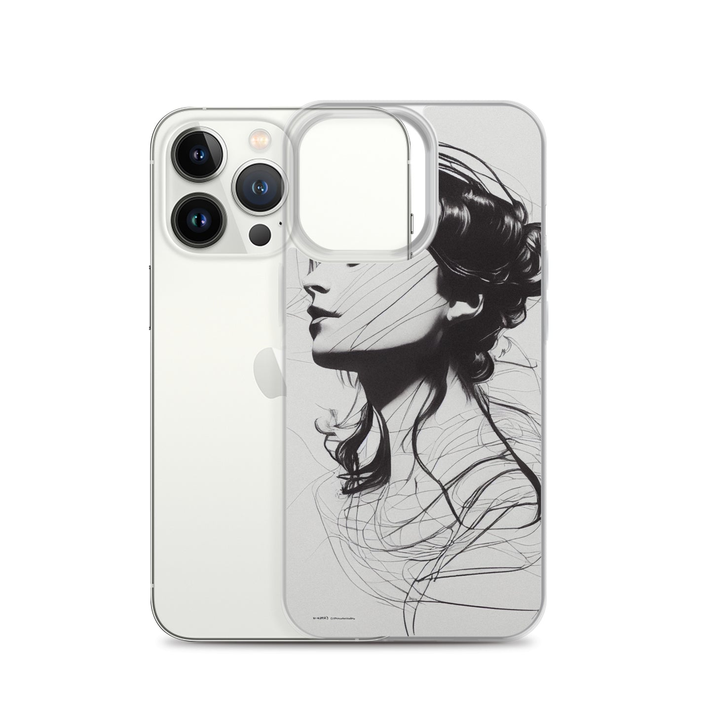 iPhone Case - Line Drawing of Woman's Profile