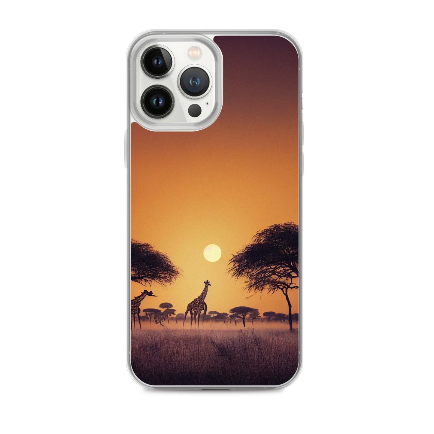iPhone Case - African Vista - Giraffes Under Acacia Tree