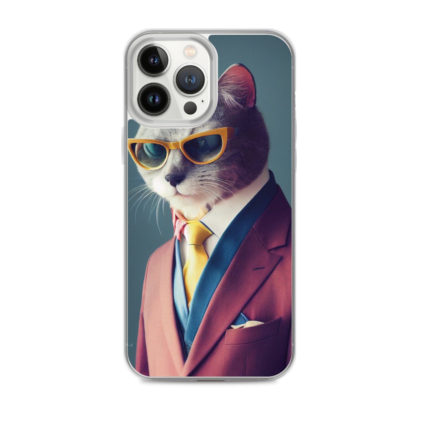 iPhone Case - Slick Business Cat in Yellow Tie