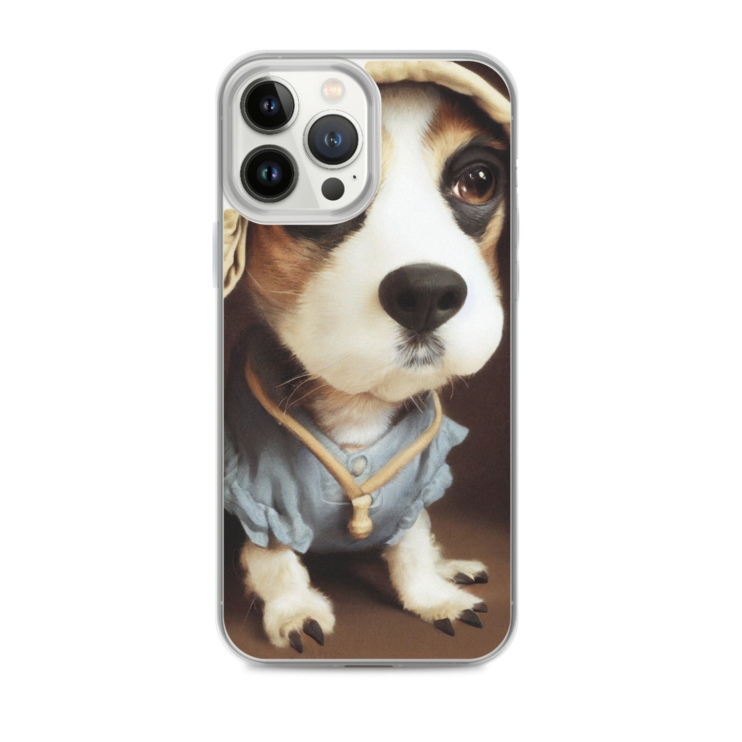 iPhone Case - Sweet Puppy in a Blue dress