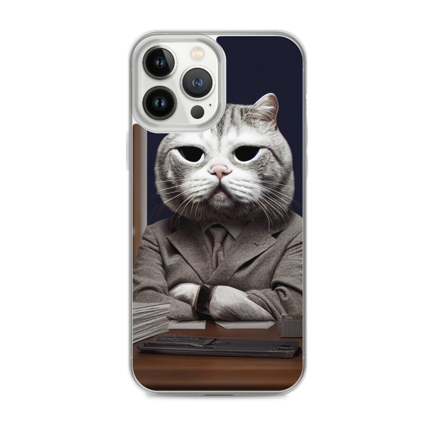 iPhone Case - Disappointed Business Cat Boss