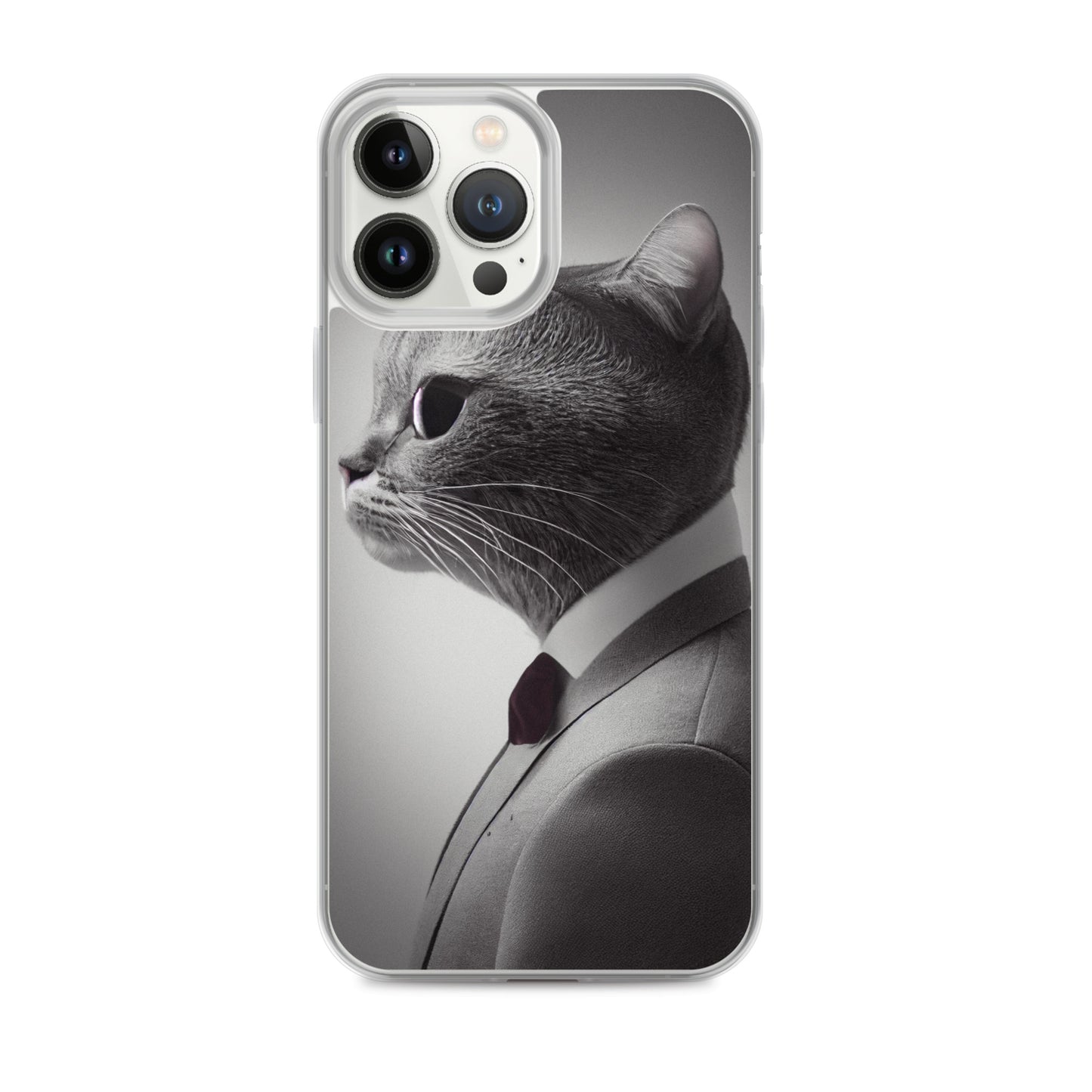 iPhone Case - Business Cat Boss in Gray