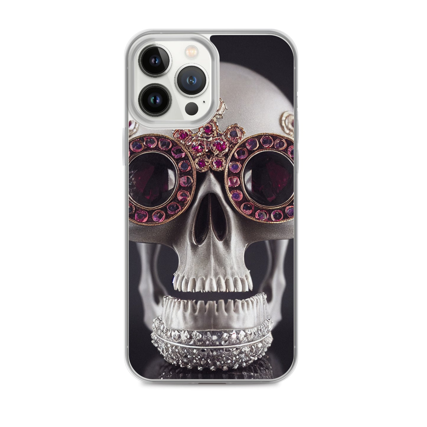 iPhone Case - Ornate Ruby Eyed Skull