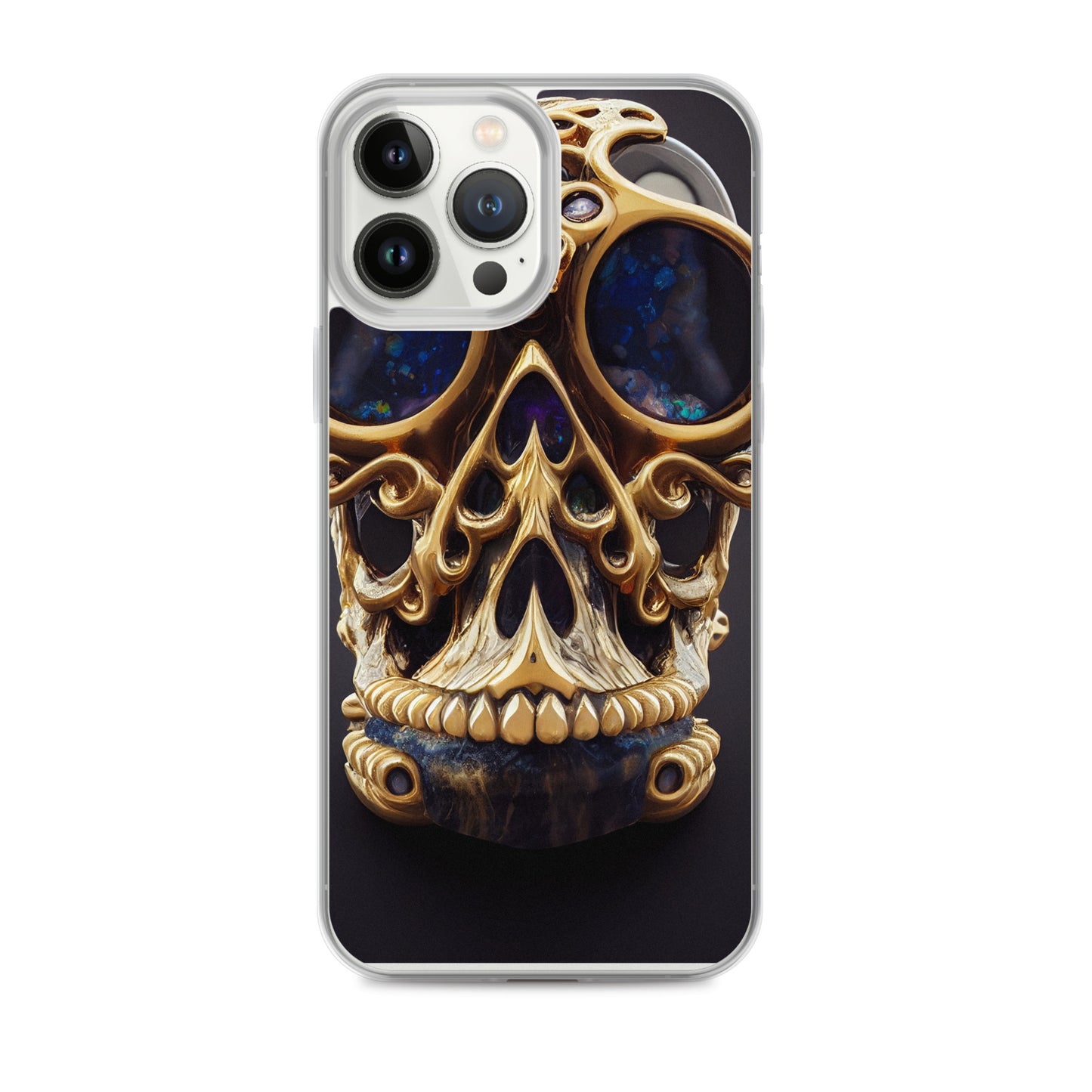 iPhone Case - Agate and Golden Skull