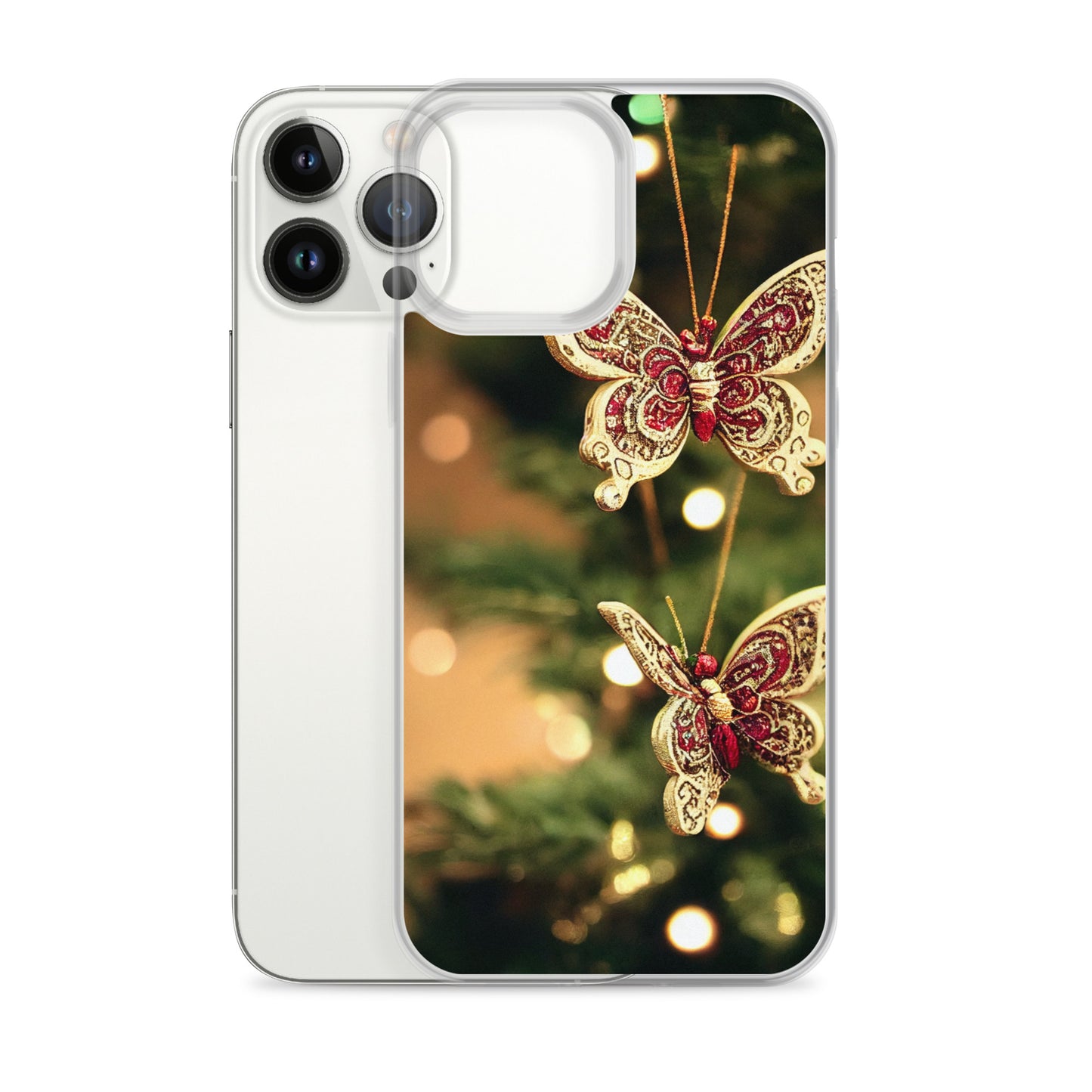 iPhone Case - Butterfly Christmas Ornaments